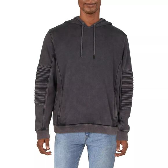 INC International Concepts Men's Fleece Moto Comfy Hoodie - Size XXL - NWT - Picture 1 of 8
